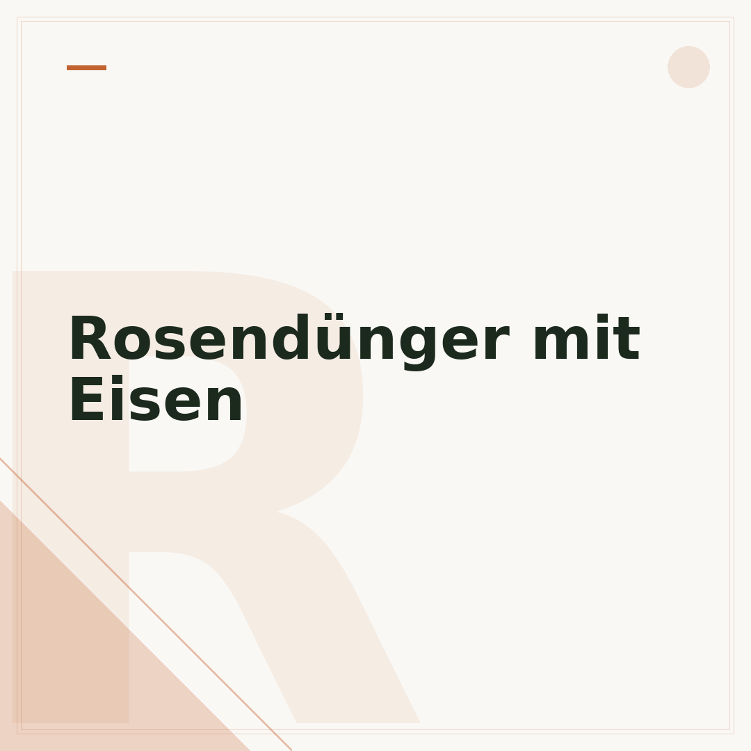Rosendünger mit Eisen