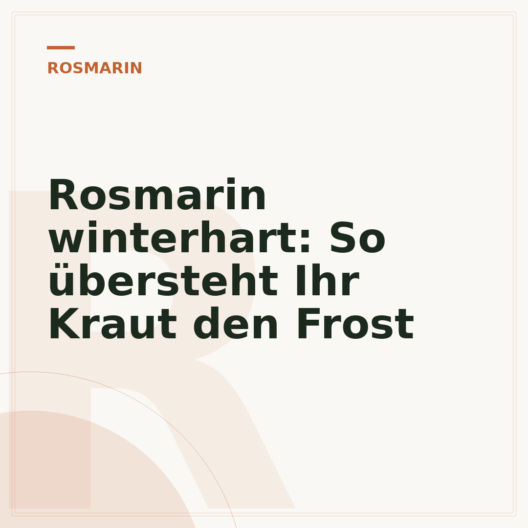 Rosmarin winterhart: So übersteht Ihr Kraut den Frost