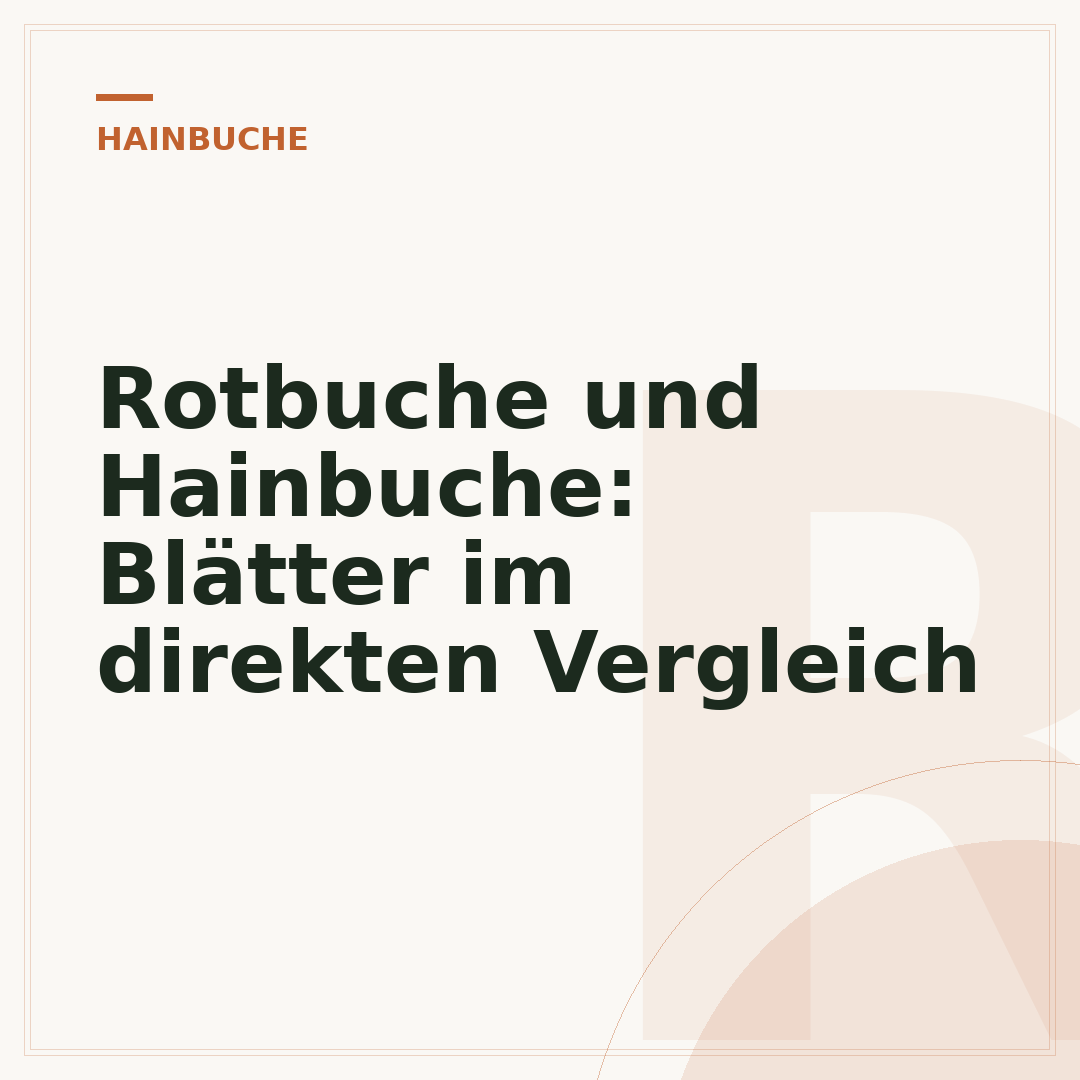 Rotbuche und Hainbuche: Blätter im direkten Vergleich