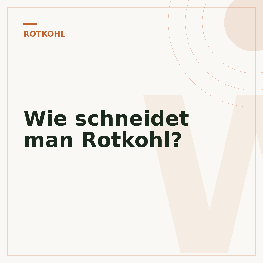 Wie schneidet man Rotkohl?