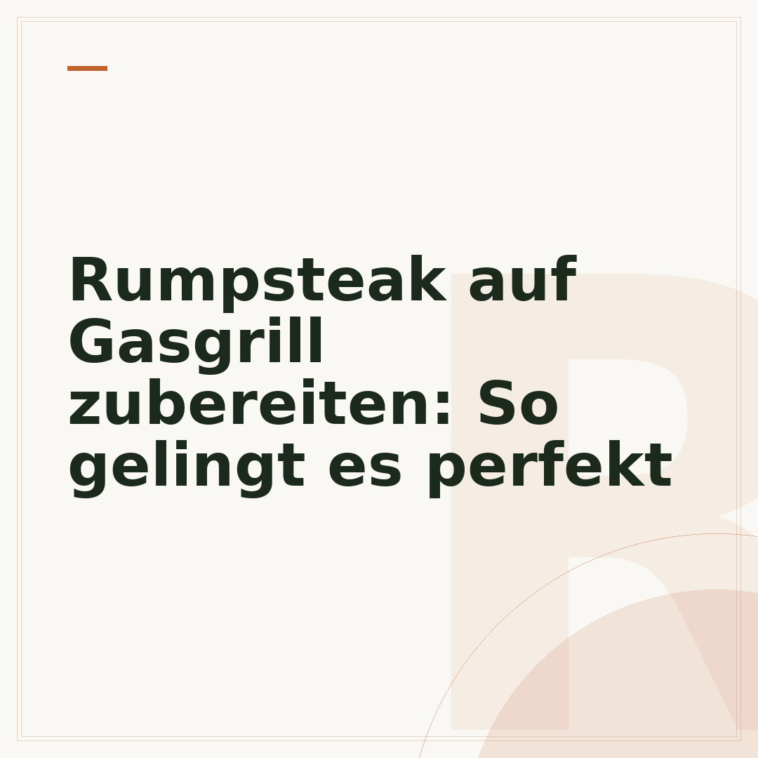 Rumpsteak auf Gasgrill zubereiten: So gelingt es perfekt