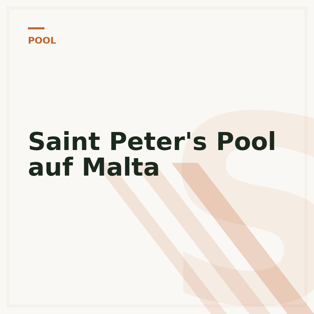 Saint Peter's Pool auf Malta