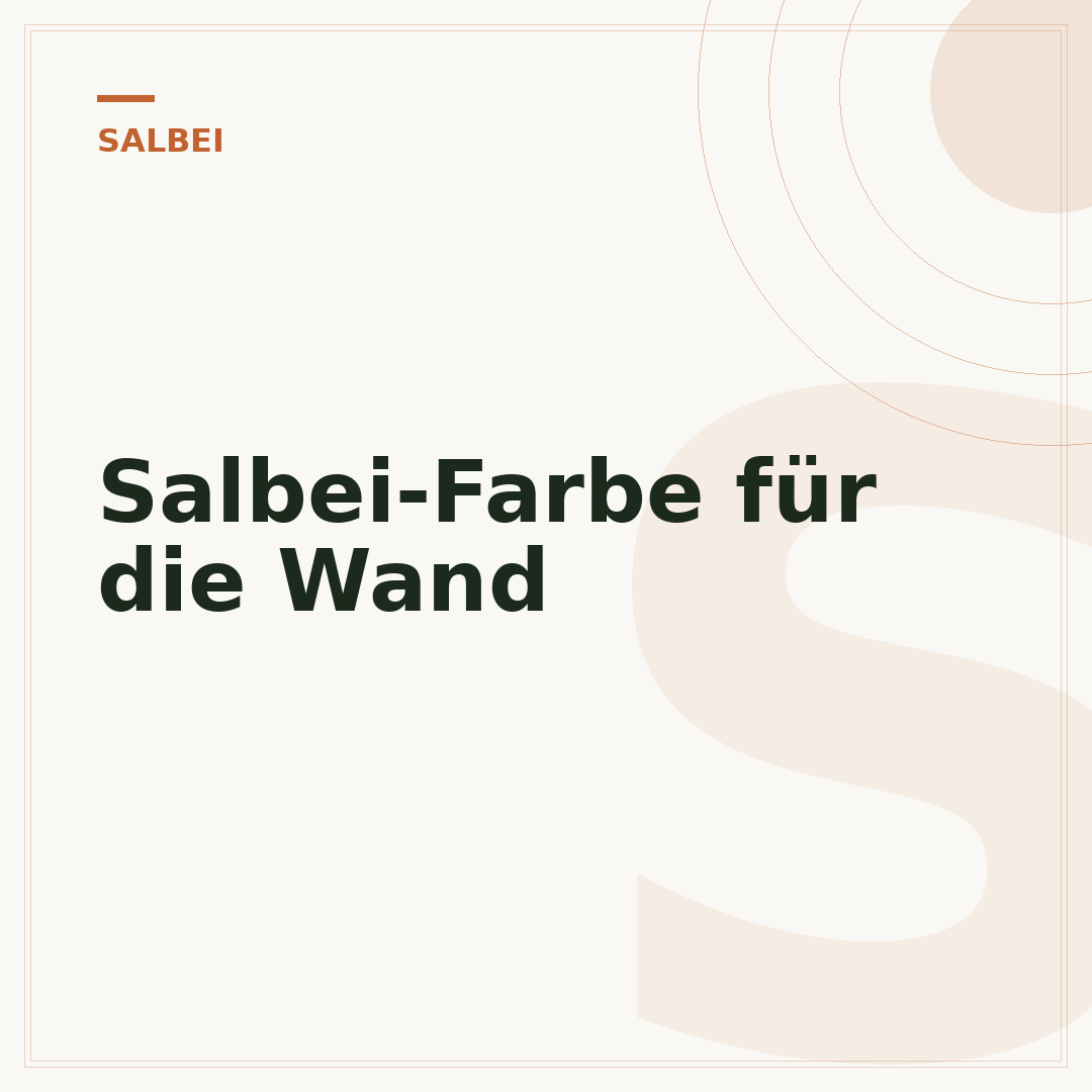 Salbei-Farbe für die Wand