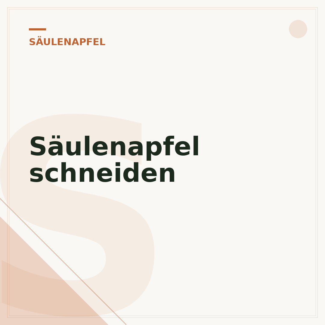 Säulenapfel schneiden