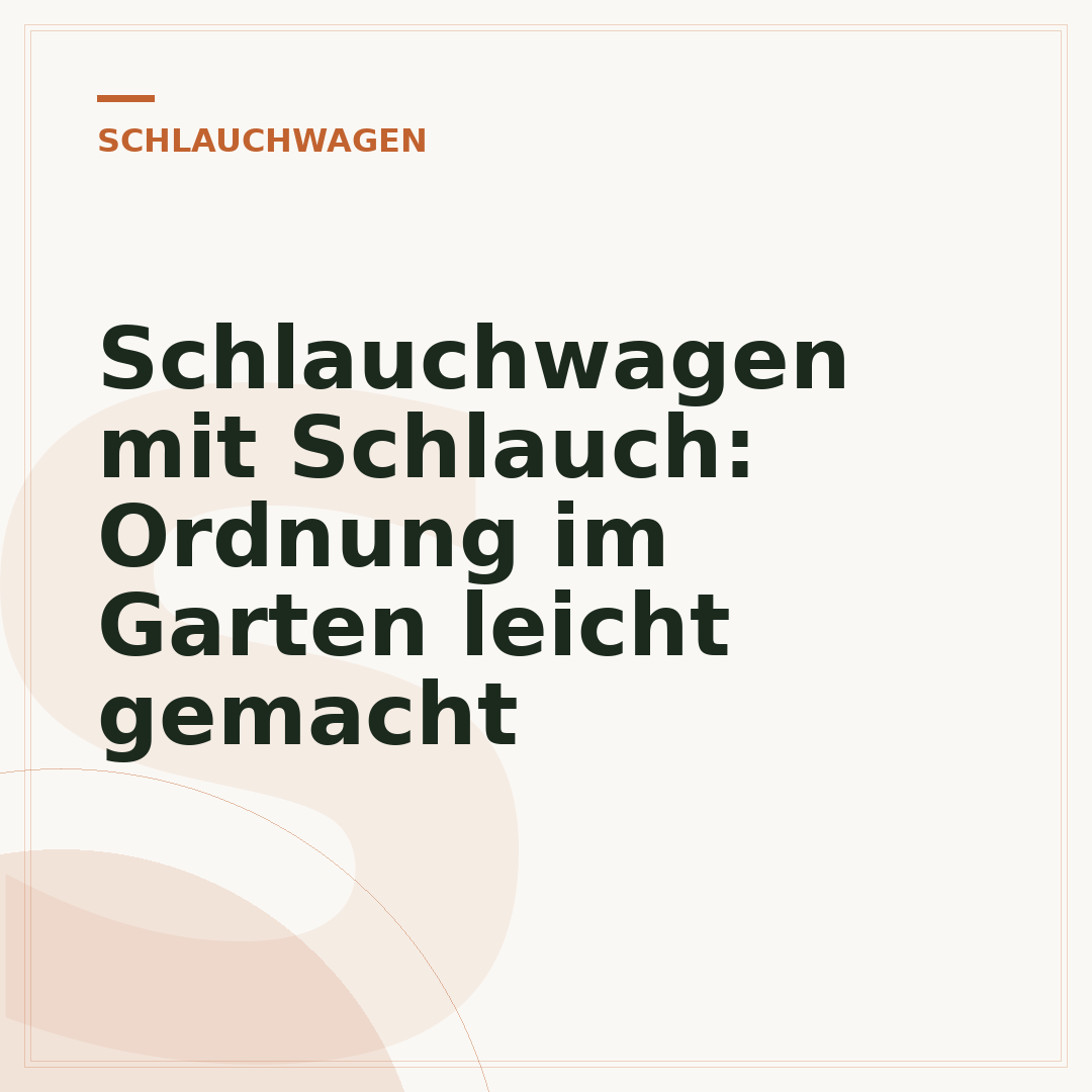 Schlauchwagen mit Schlauch: Ordnung im Garten leicht gemacht