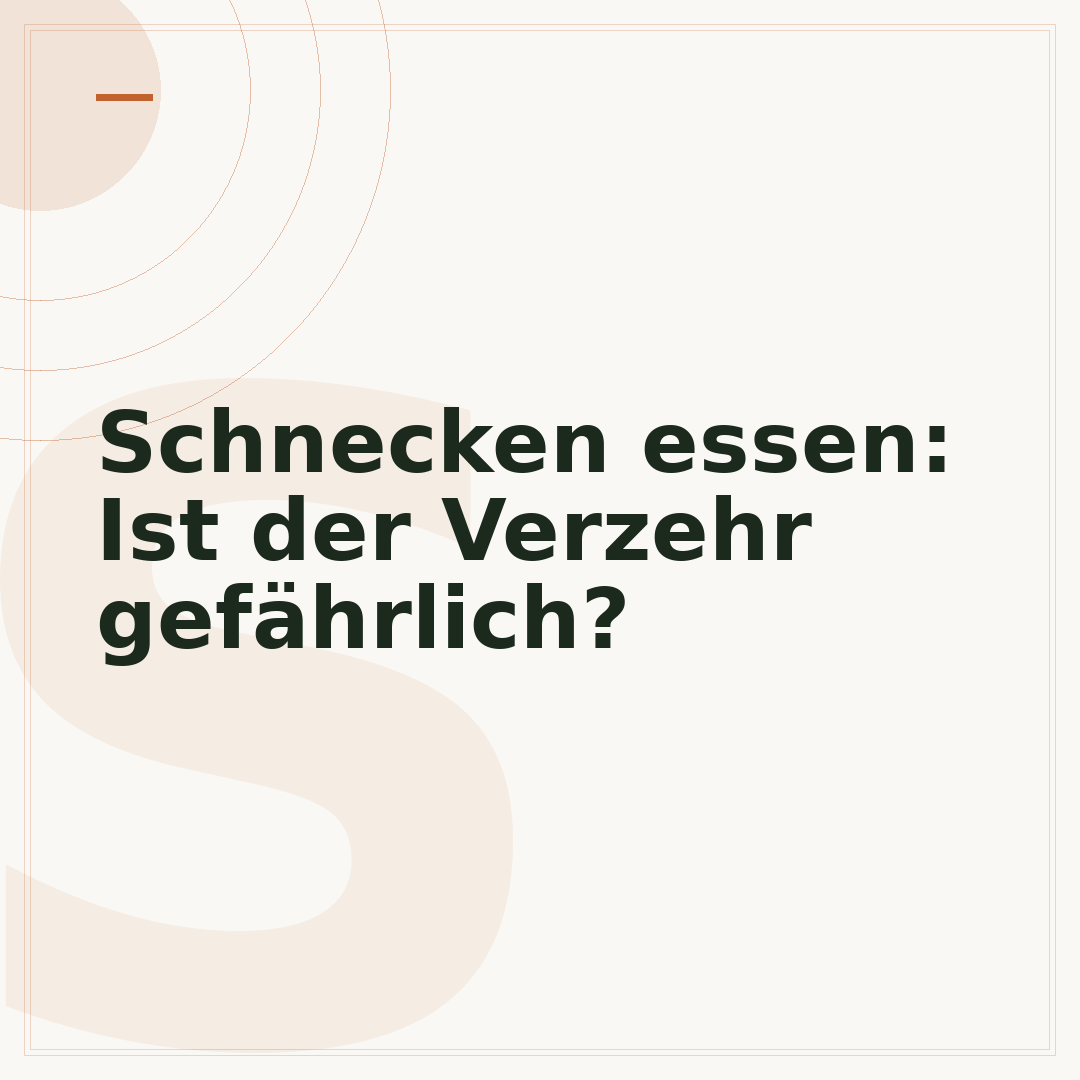 Schnecken essen: Ist der Verzehr gefährlich?