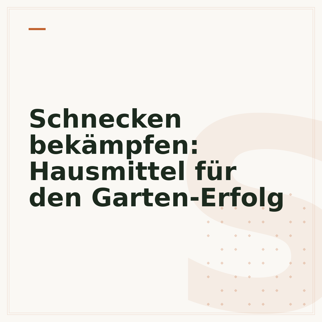 Schnecken bekämpfen: Hausmittel für den Garten-Erfolg