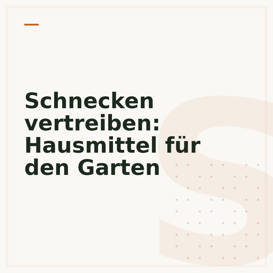 Schnecken vertreiben: Hausmittel für den Garten