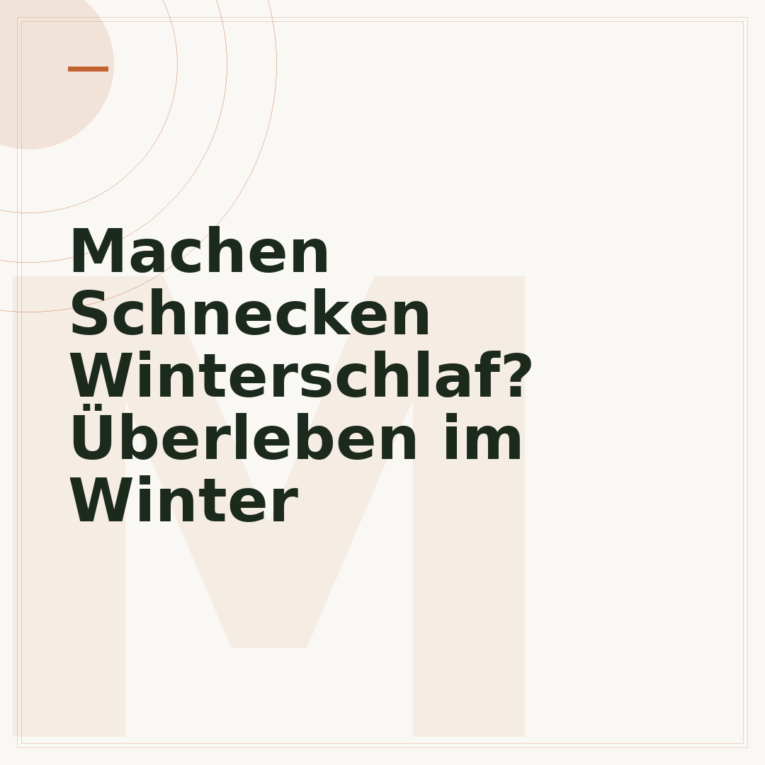 Machen Schnecken Winterschlaf? Überleben im Winter