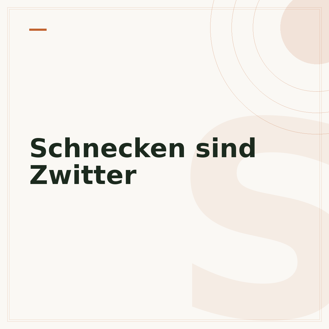 Schnecken sind Zwitter