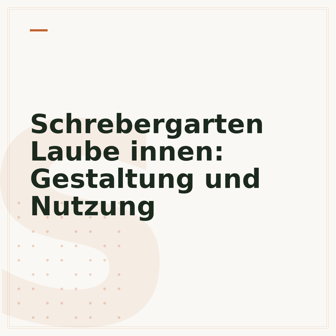 Schrebergarten Laube innen: Gestaltung und Nutzung