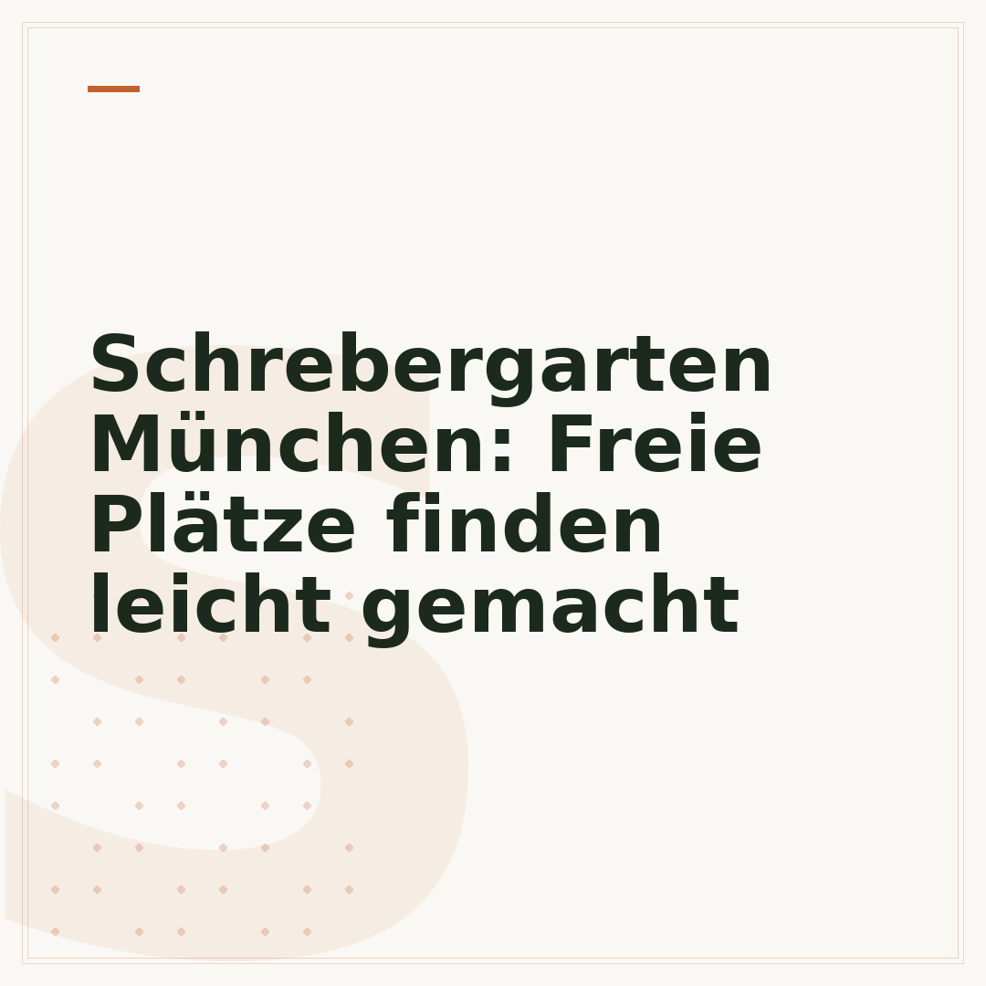 Schrebergarten München: Freie Plätze finden leicht gemacht