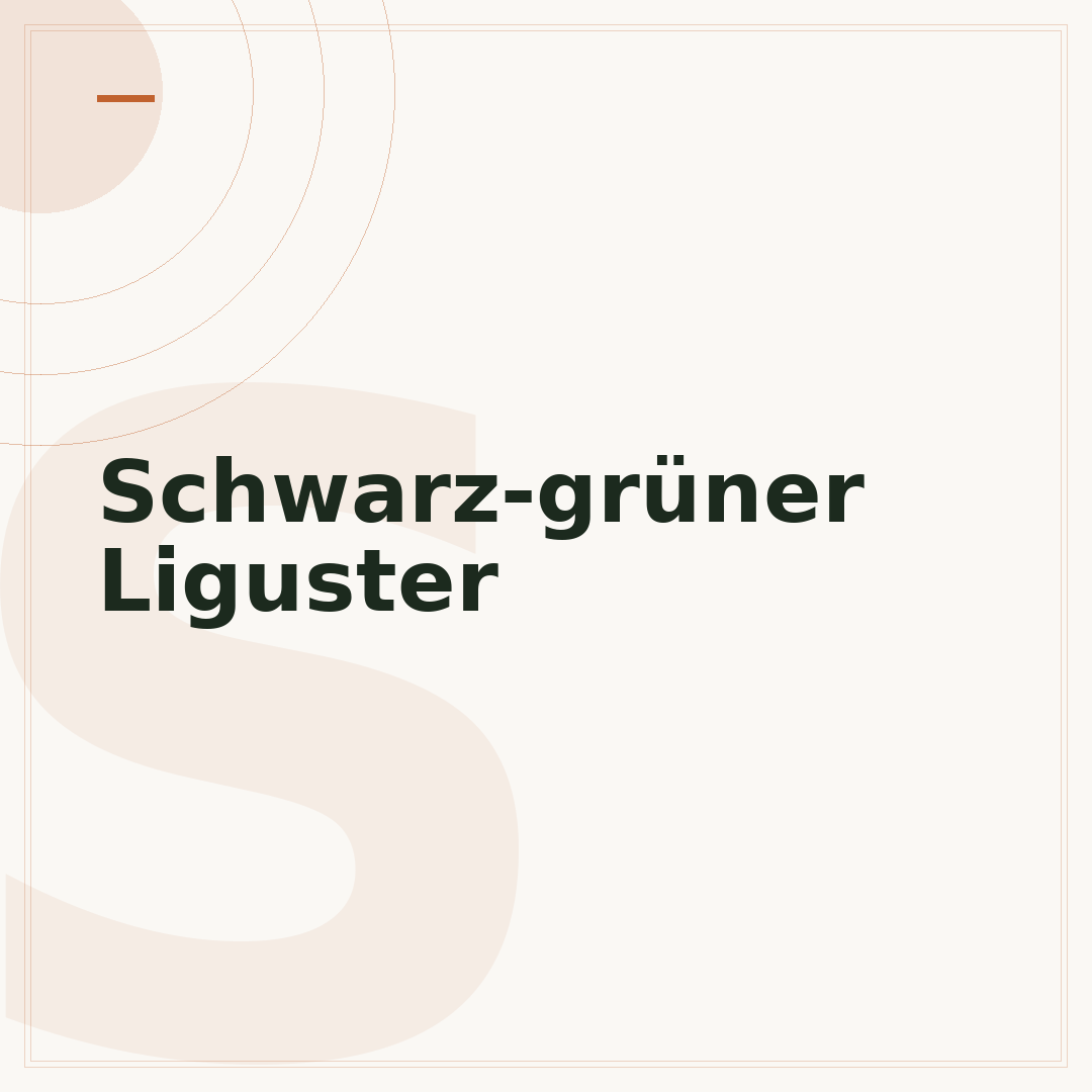 Schwarz-grüner Liguster
