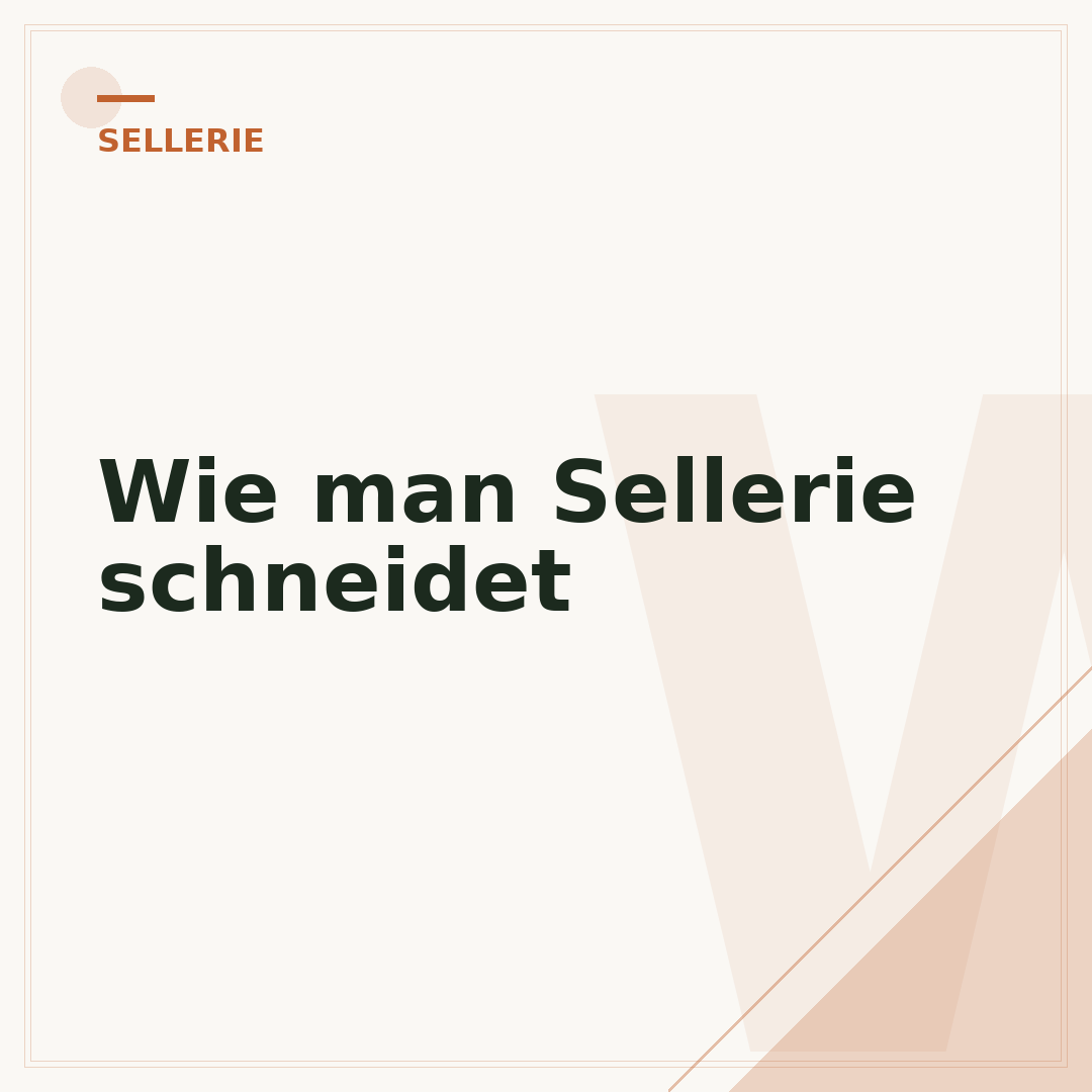 Wie man Sellerie schneidet