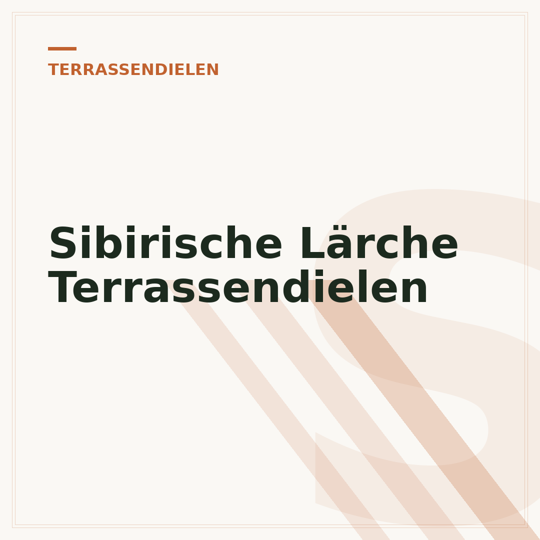 Sibirische Lärche Terrassendielen