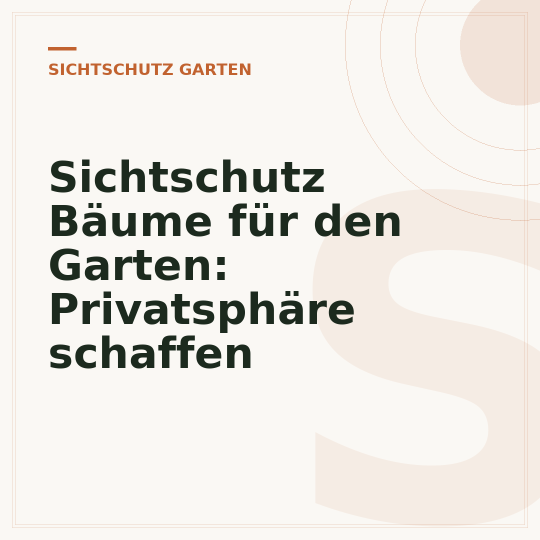 Sichtschutz Bäume für den Garten: Privatsphäre schaffen