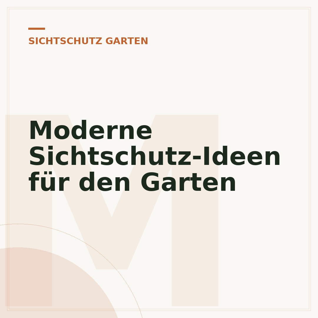 Moderne Sichtschutz-Ideen für den Garten