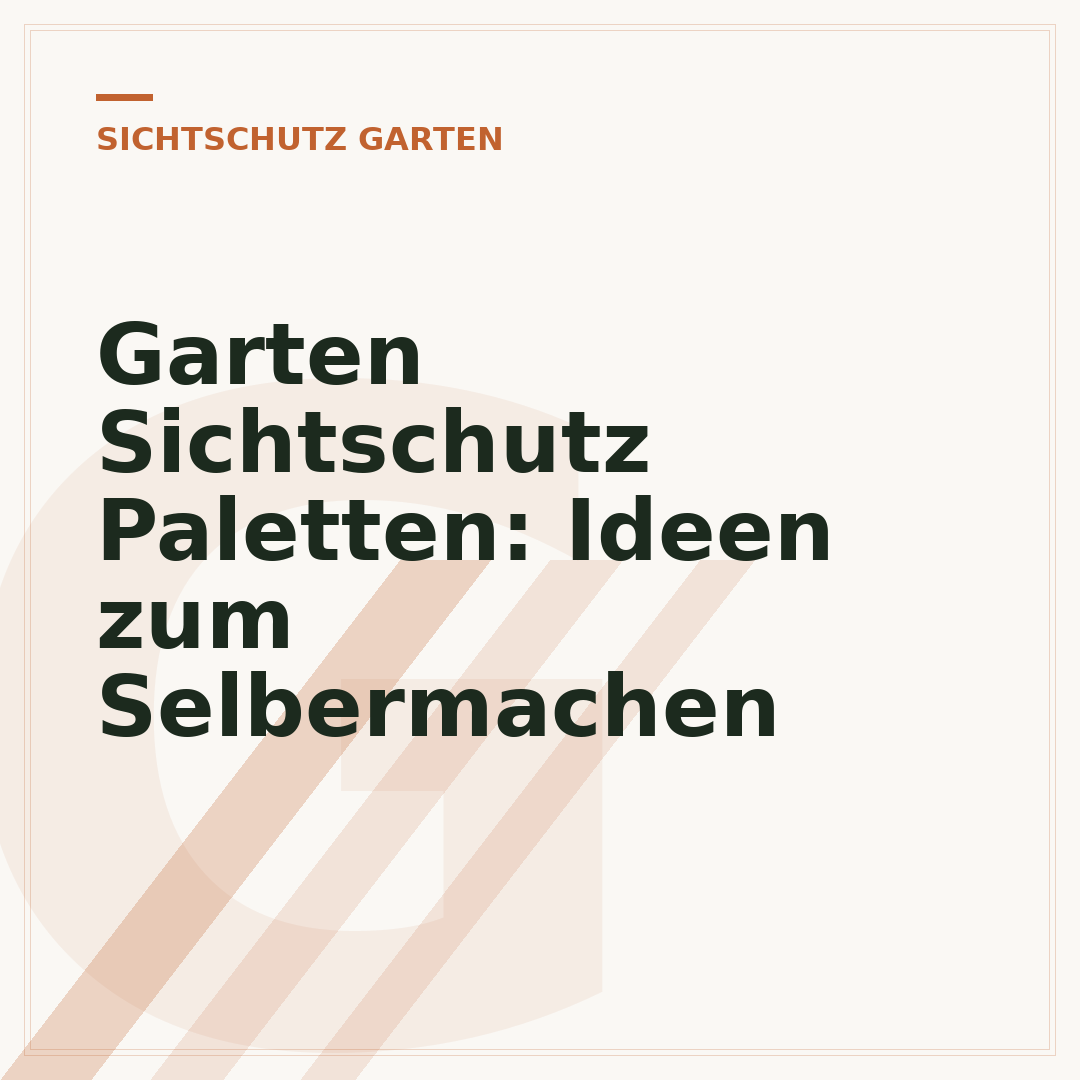 Garten Sichtschutz Paletten: Ideen zum Selbermachen