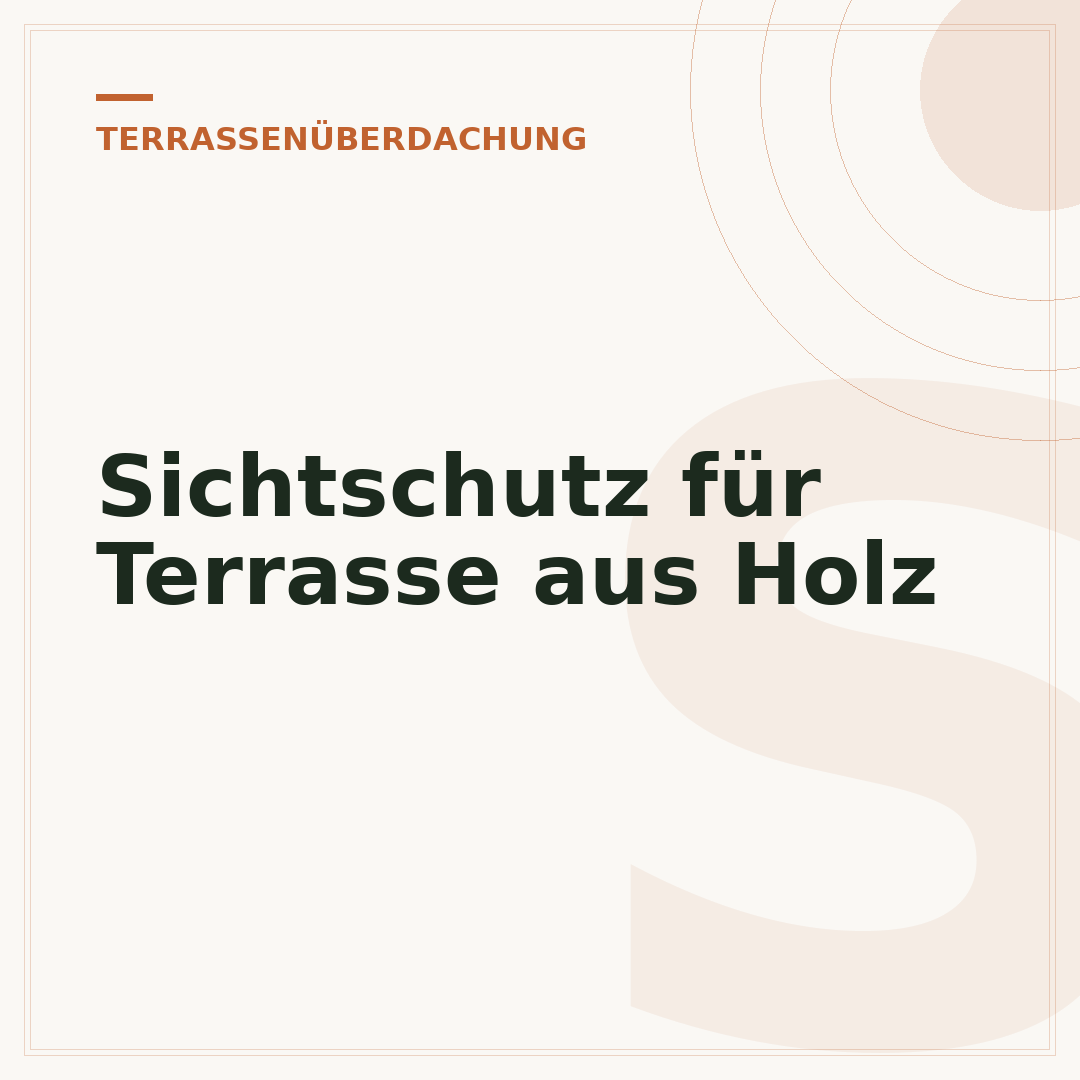 Sichtschutz für Terrasse aus Holz