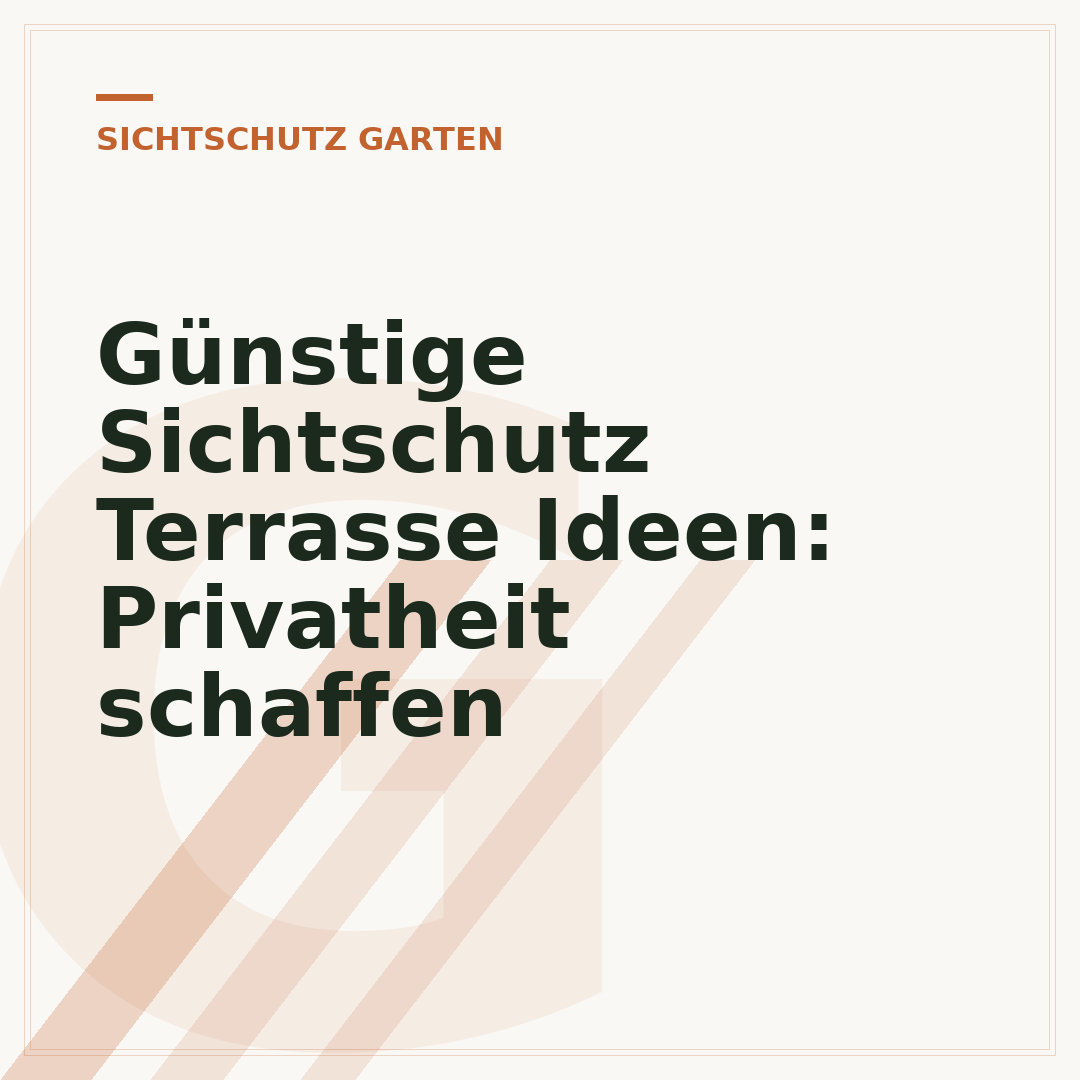 Günstige Sichtschutz Terrasse Ideen: Privatheit schaffen