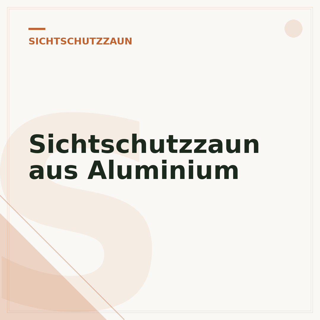 Sichtschutzzaun aus Aluminium