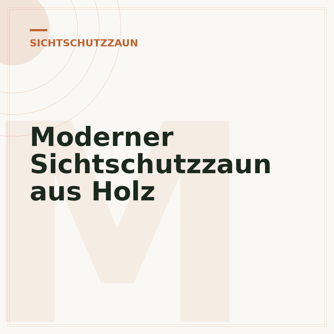Moderner Sichtschutzzaun aus Holz