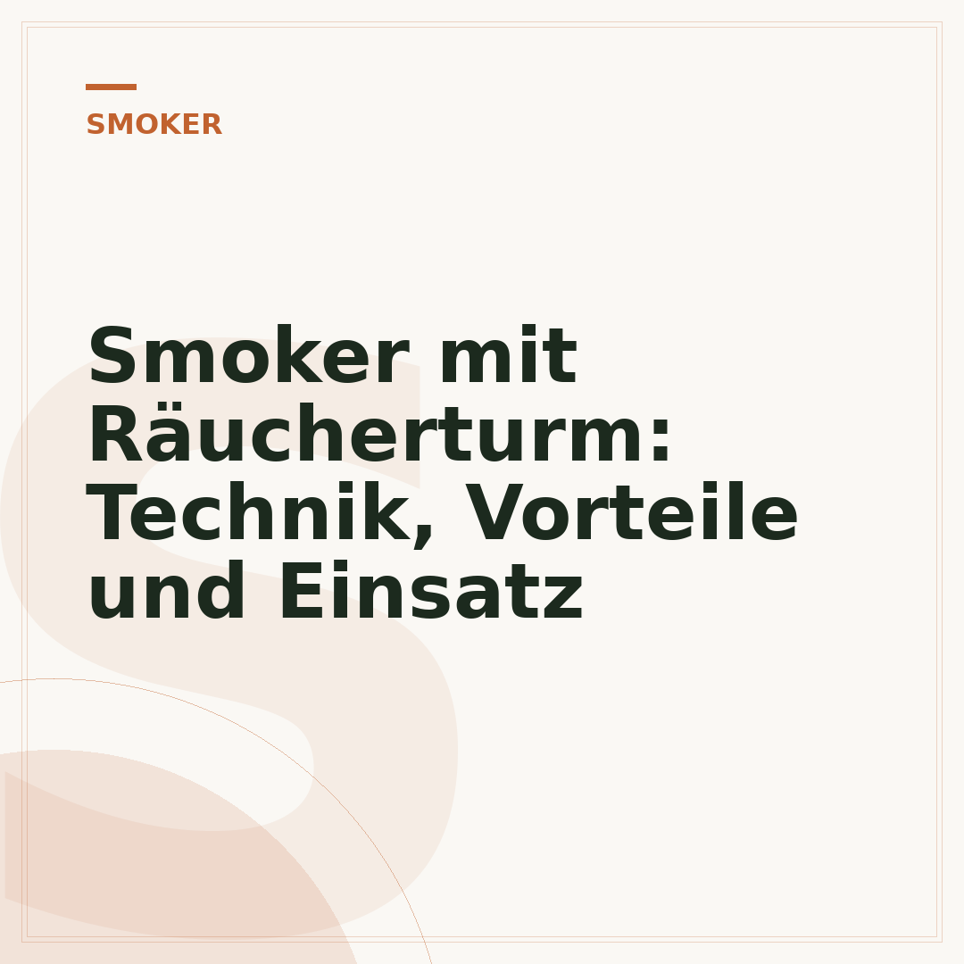 Smoker mit Räucherturm: Technik, Vorteile und Einsatz