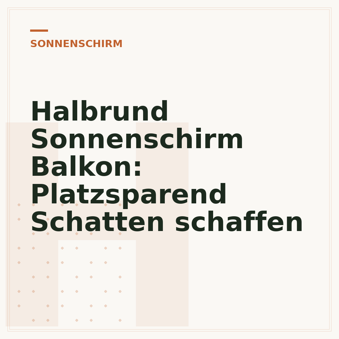 Halbrund Sonnenschirm Balkon: Platzsparend Schatten schaffen