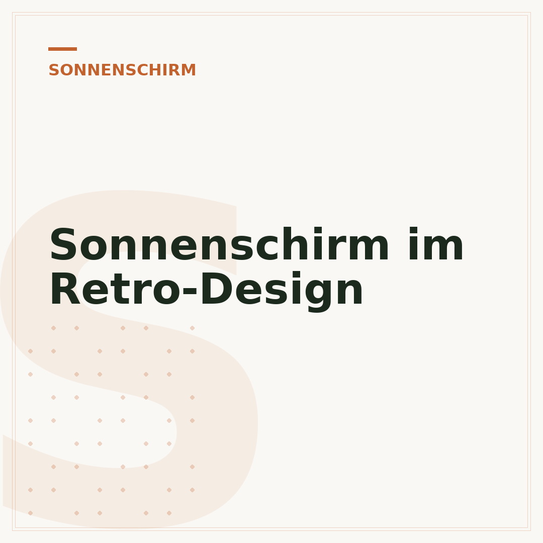 Sonnenschirm im Retro-Design