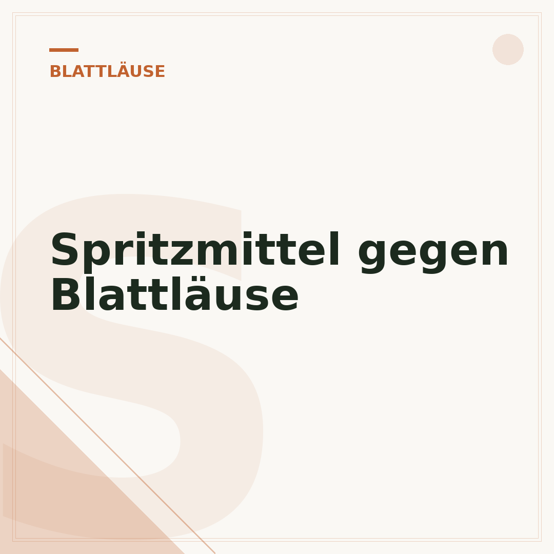 Spritzmittel gegen Blattläuse