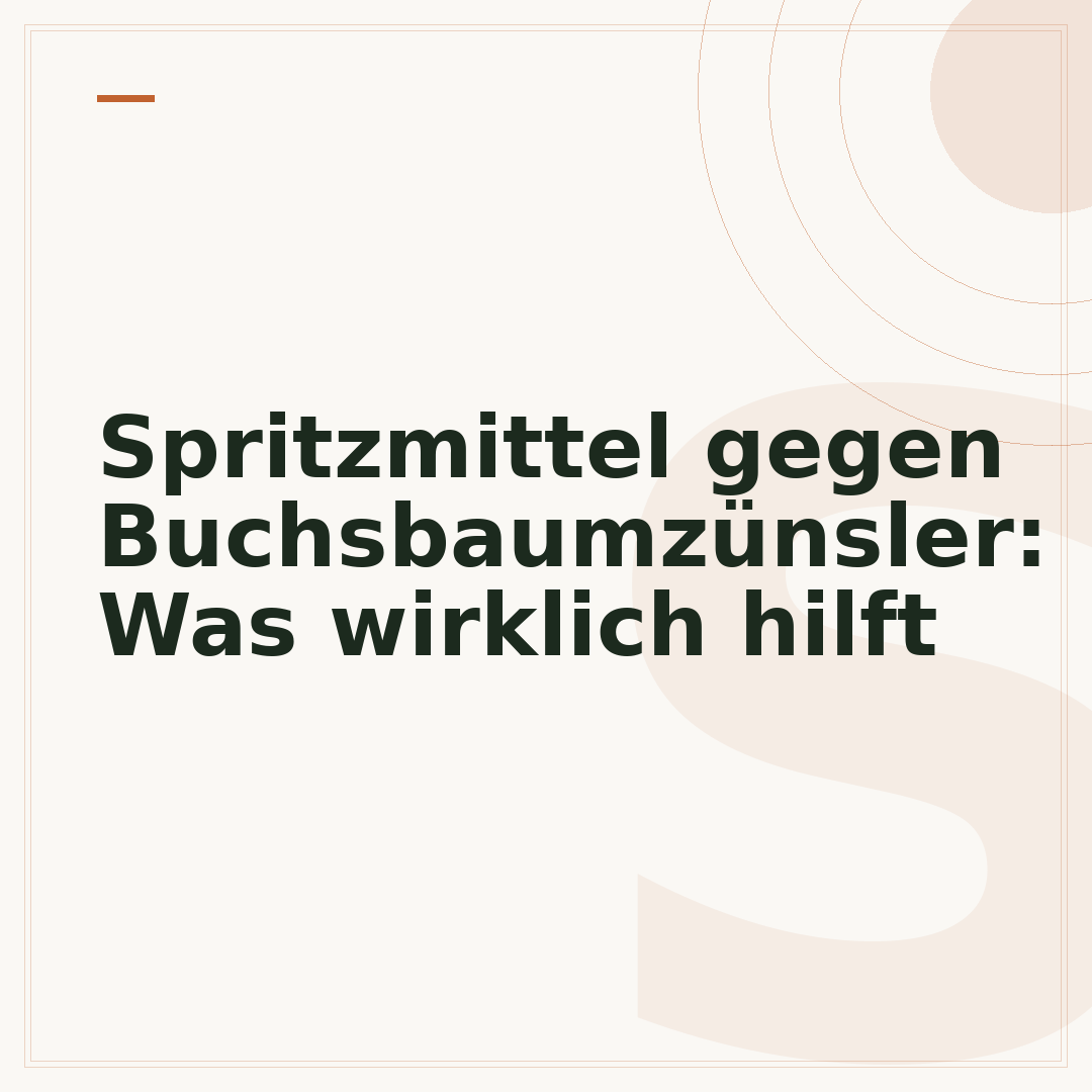 Spritzmittel gegen Buchsbaumzünsler: Was wirklich hilft