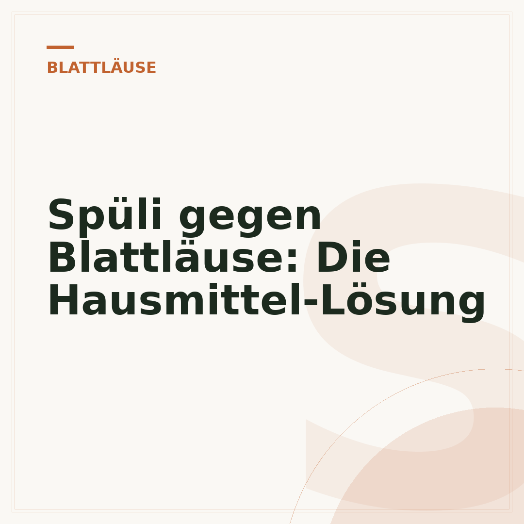 Spüli gegen Blattläuse: Die Hausmittel-Lösung