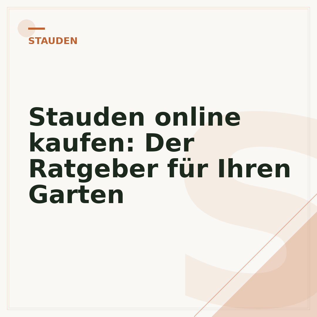 Stauden online kaufen: Der Ratgeber für Ihren Garten