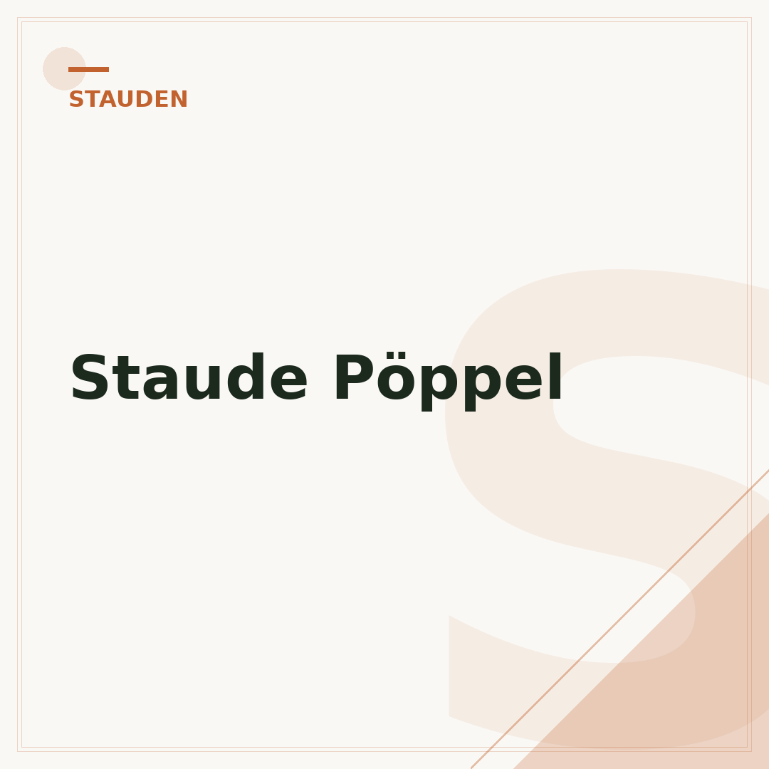 Staude Pöppel