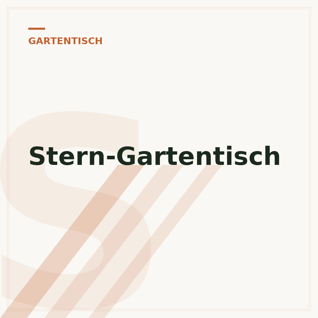 Stern-Gartentisch