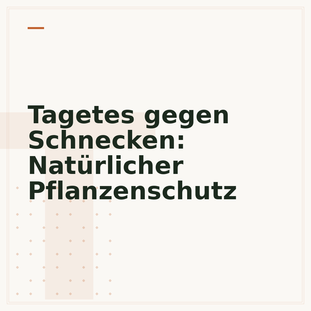 Tagetes gegen Schnecken: Natürlicher Pflanzenschutz