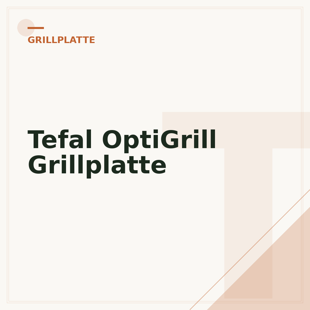 Tefal OptiGrill Grillplatte