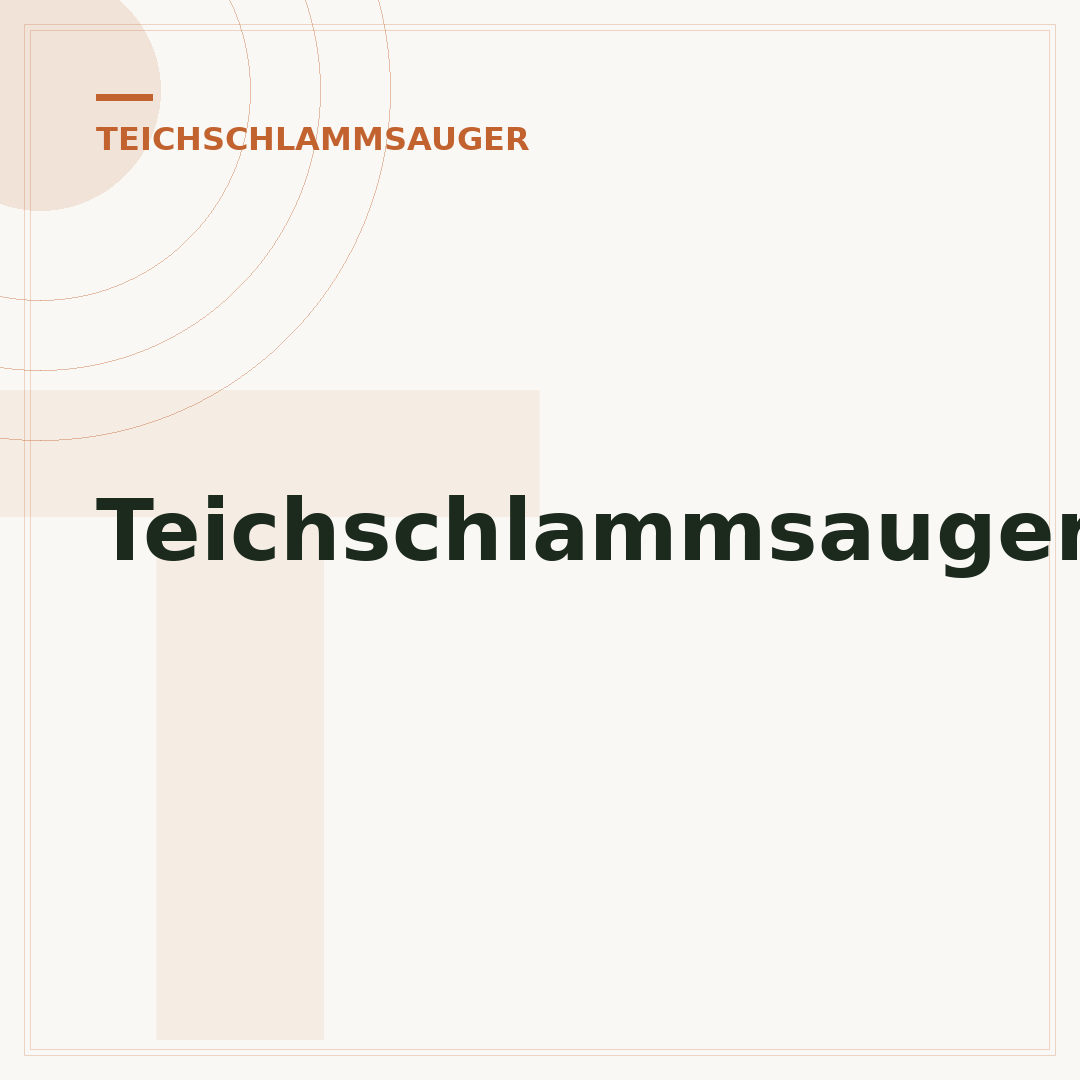Teichschlammsauger