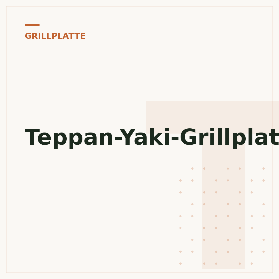 Teppan-Yaki-Grillplatte