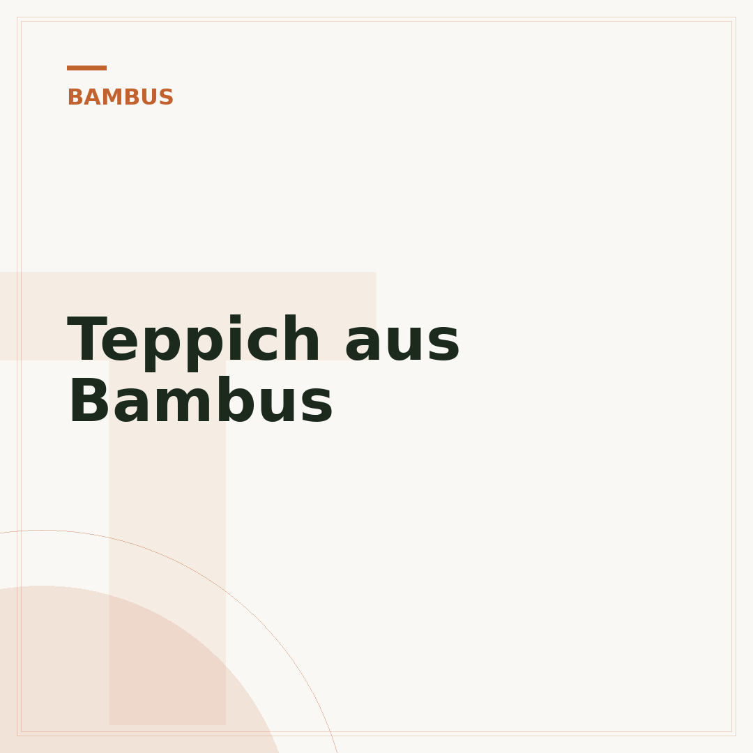 Teppich aus Bambus