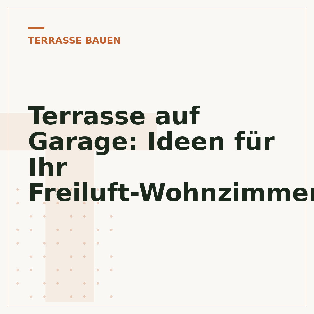 Terrasse auf Garage: Ideen für Ihr Freiluft-Wohnzimmer
