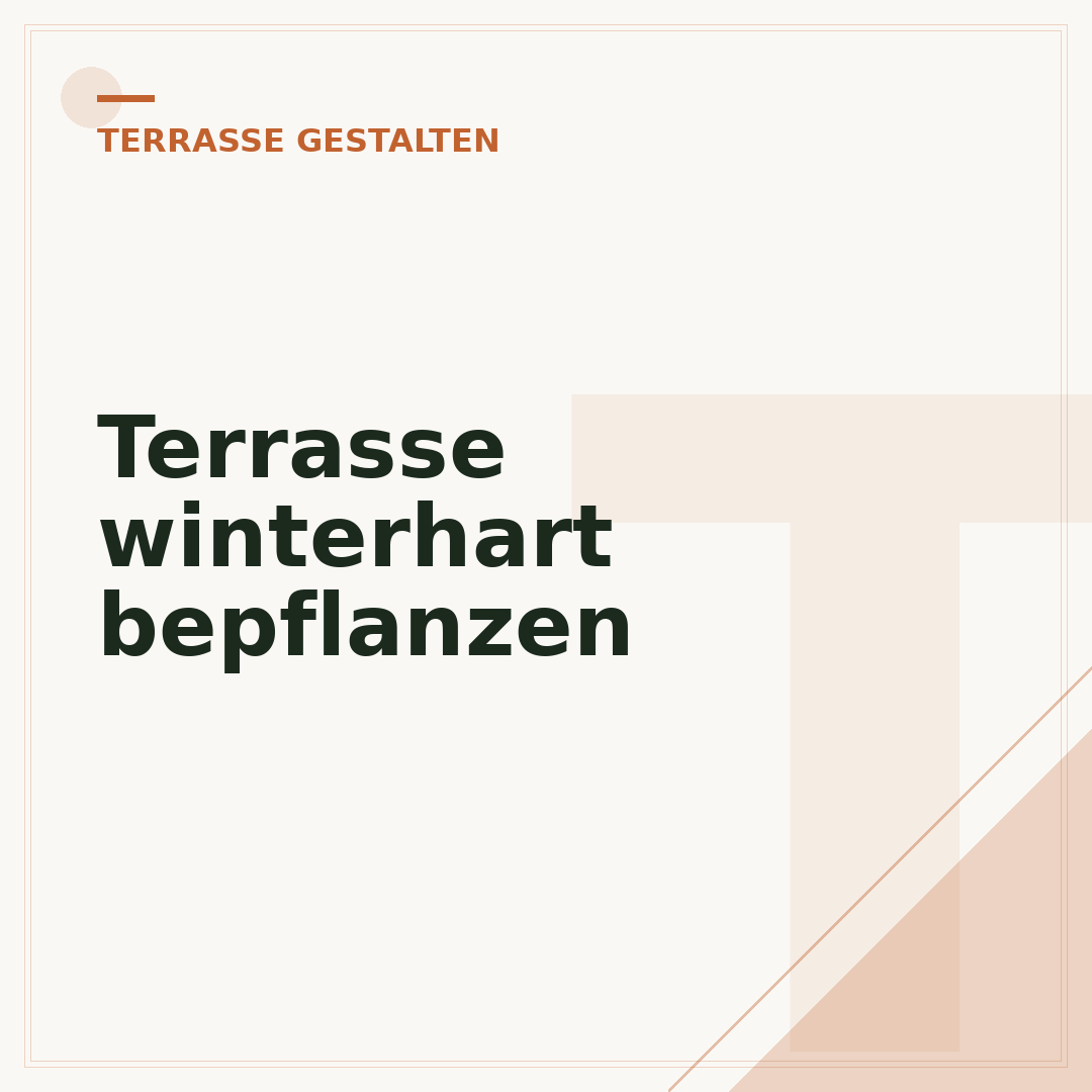 Terrasse winterhart bepflanzen