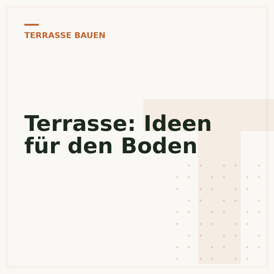 Terrasse: Ideen für den Boden