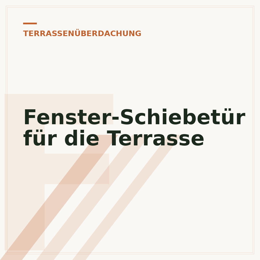 Fenster-Schiebetür für die Terrasse