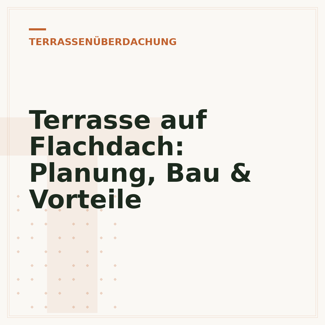 Terrasse auf Flachdach: Planung, Bau & Vorteile