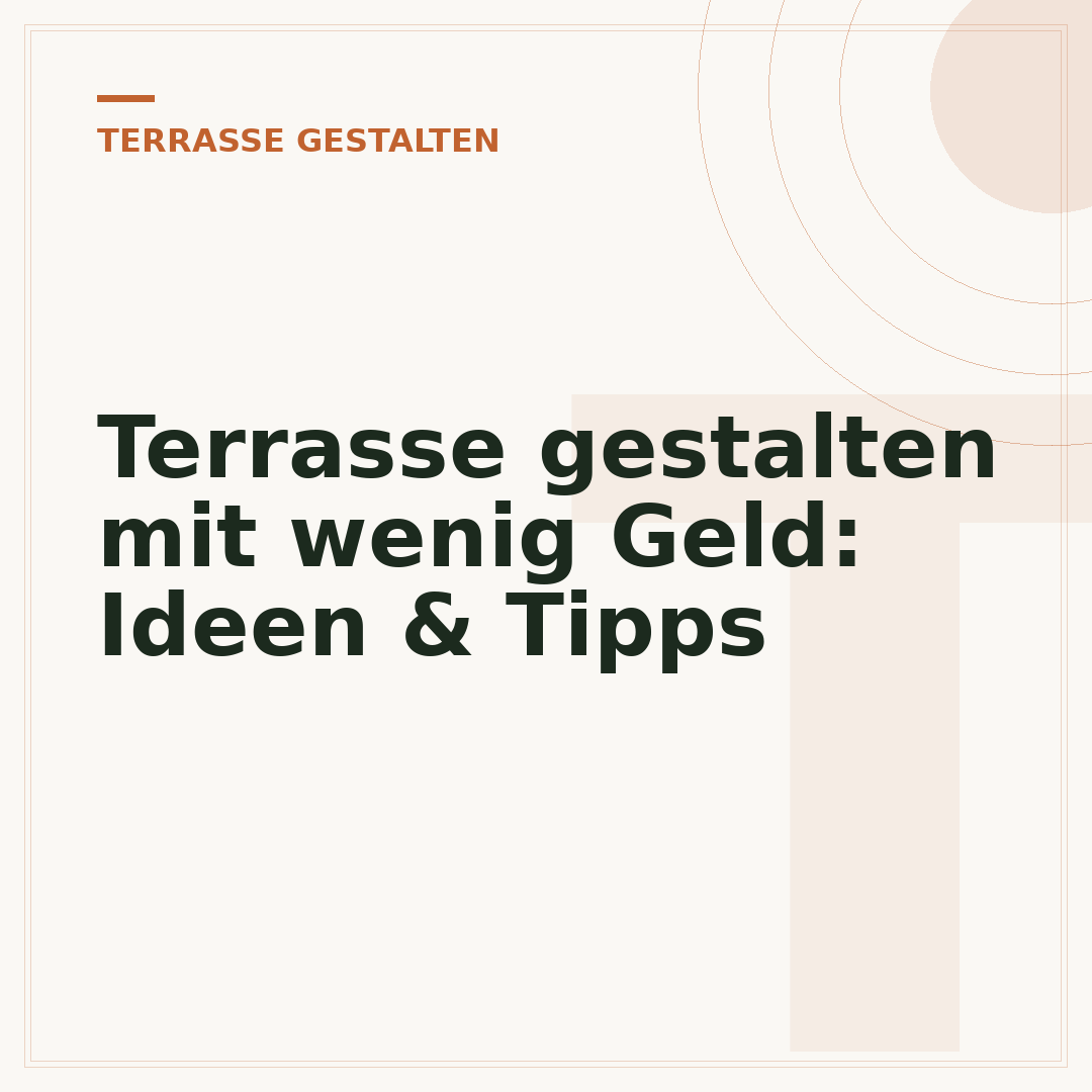 Terrasse gestalten mit wenig Geld: Ideen & Tipps