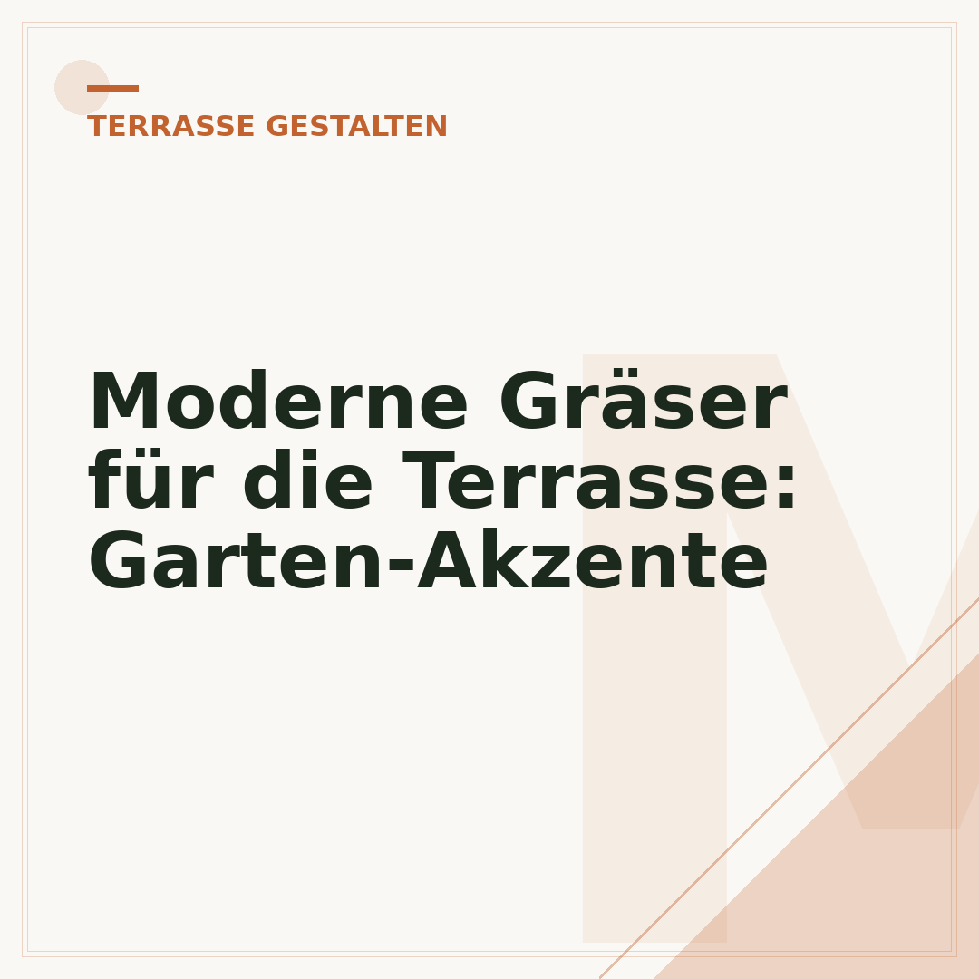 Moderne Gräser für die Terrasse: Garten-Akzente