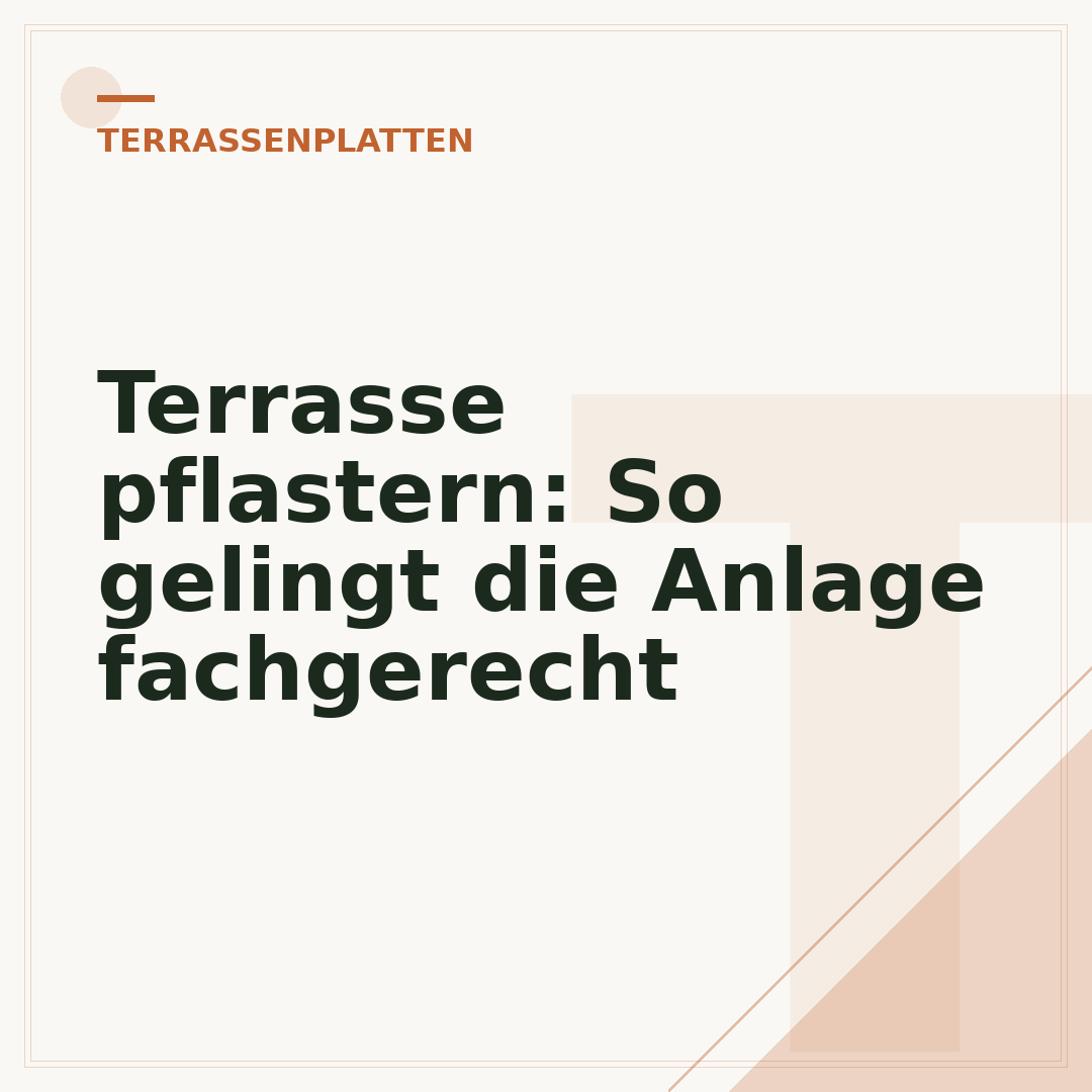 Terrasse pflastern: So gelingt die Anlage fachgerecht