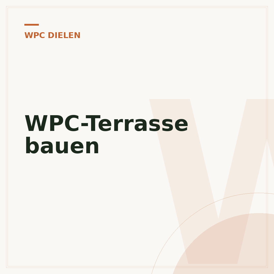 WPC-Terrasse bauen