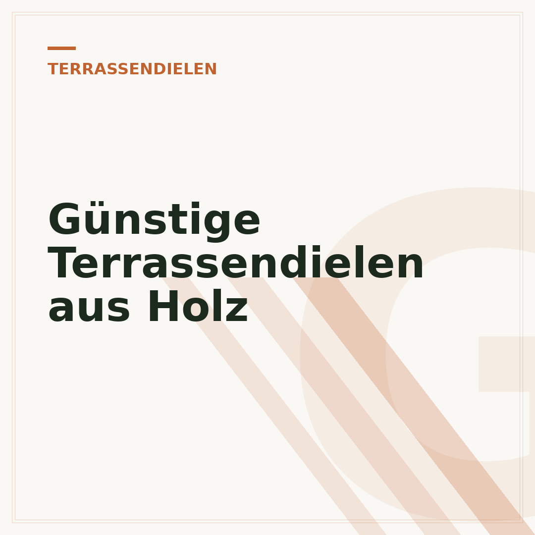 Günstige Terrassendielen aus Holz